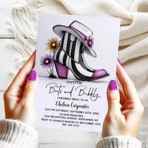 Invitation Chaussures Modernes et Mariage Joyeux Enterrement