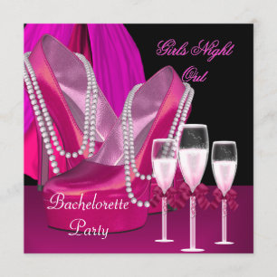 Invitation Chaussures Roses Fille Soirée Hauts Talons Champag