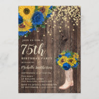 Chaussures Rustiques Tournesol Roses Bleues 75e An