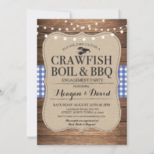 Invitation Chauve-souris faire bouillir BBQ Engagement Partie