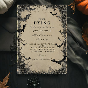 Invitation Chauves-souris de minuit hantent Halloween