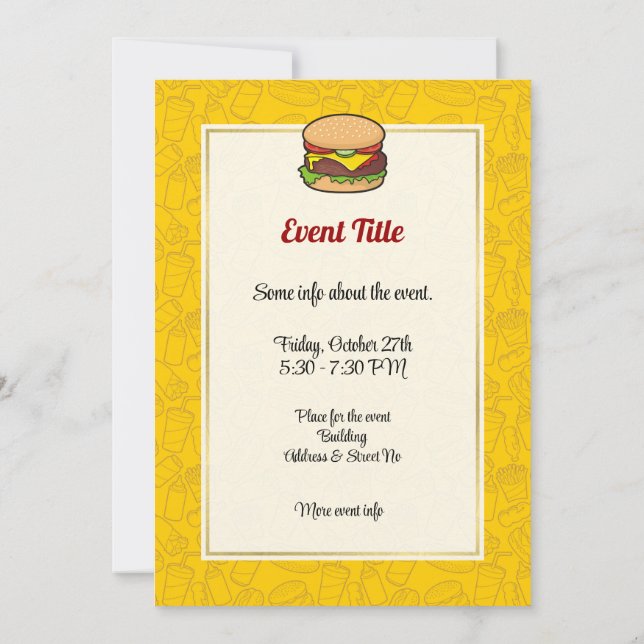 Invitation Cheeseburger (Dos)