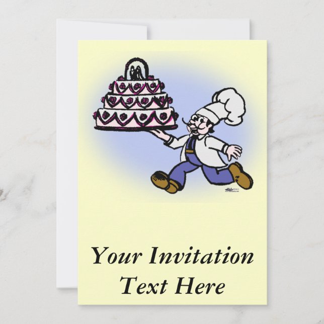 Invitation Chef de gâteau (Devant)