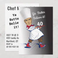 Chef 🎉 Funny Cook 40e anniversaire