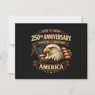 Invitation Chemise 250e anniversaire États-Unis 250e Amérique