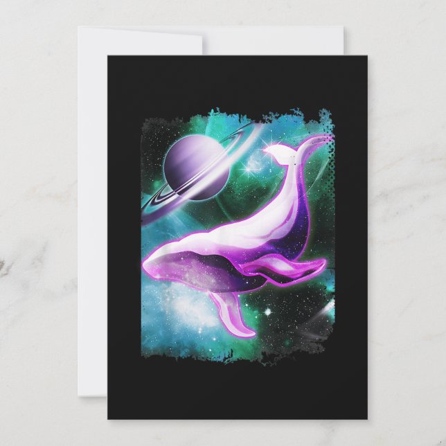 Invitation Chemise baleine à bosse dans l'espace solaire Gala (Devant)