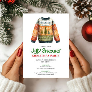 Invitation Chemise de fête laide drôle et fantaisiste
