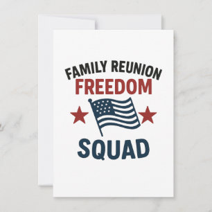 Invitation Chemise de réunion de famille Freedom Squad - USA