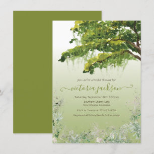 Invitation Chêne Arbre Espagnol Moss Floral Sud Charme Invita