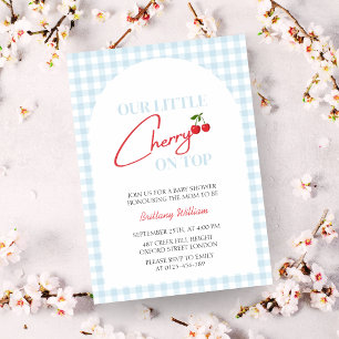 Invitation Chercher sur Top Baby shower À damiers moderne
