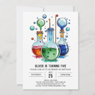 Invitation Chercheur de découverte de la fiole d'aquarelle An