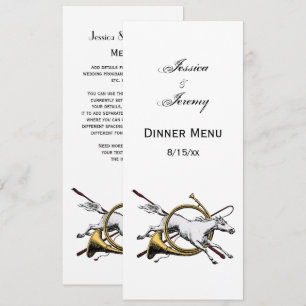 Invitation Cheval Equestre Préppy Jumping à travers la couleu