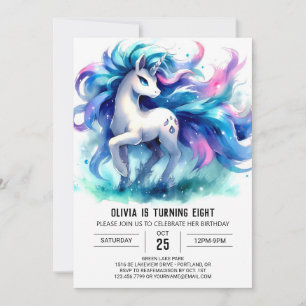 Invitation Cheval numérique de Bohême Anniversaire