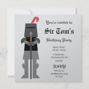Invitation Chevalier médiéval