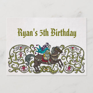 Invitation Chevalier Vintage