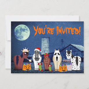 Invitation Chevaux mignons en costumes ~ Horse Halloween Part