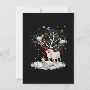 Invitation Chèvre de Noël sur l'arbre Cadeau drôle de Santa p