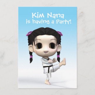 Invitation Chibi le Taekwondo