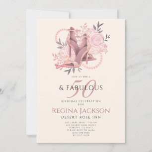 Invitation Chic 50 ans et fabuleuse fête d'anniversaire chaus
