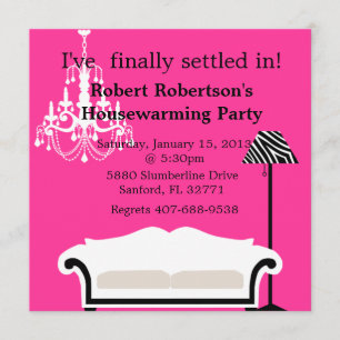 Invitation Chic au réchauffement de la maison