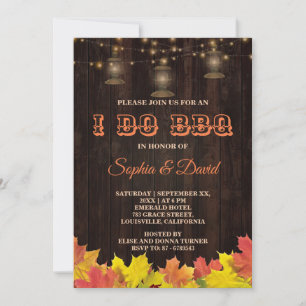 Invitation Chic Automne Feuilles Bois Vieux Lanternes Je FAIS