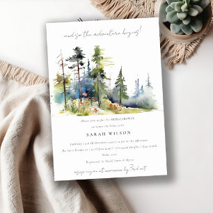 Invitation Chic Aventure Commencer la Fête des mariées de la