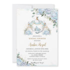 Chic Blue Roses Princess Carriage Fête des mariées