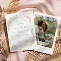 Chic Boho Pastel floral Mariage photo