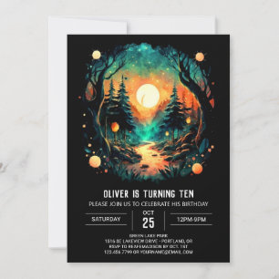 Invitation Chic Cottagecore Enchanted Anniversaire