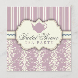 Invitation chic de thé de Fête de la mariée de
