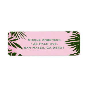 Invitation Chic d'Été aux Feuilles Vertes Tropical