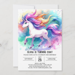 Invitation Chic Digital Horse Anniversaire