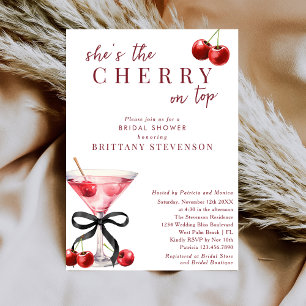 Invitation Chic Elle est la Martini Cherry On Top Shower de M