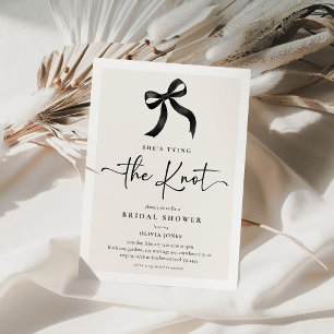 Invitation Chic 'Elle se marie Black Bow Bridal Shower'