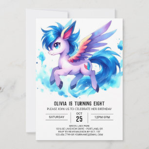 Invitation Chic Enfants Cheval Anniversaire
