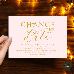 Invitation Chic Faire suivre la date du mariage