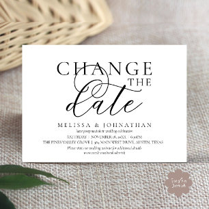 Invitation Chic Faire suivre la date du mariage