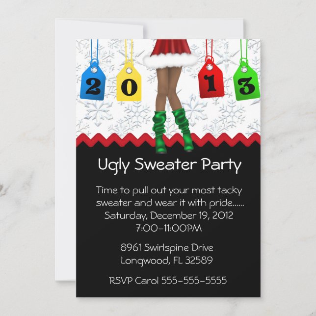 Invitation Chic Holiday (Devant)