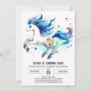 Invitation Chic Kids Horse Anniversaire