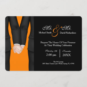 Invitation Chic M. Célébration du couple de Mariages de M. Tu