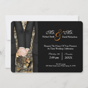 Invitation Chic M. Célébration du couple de Mariages de M. Tu