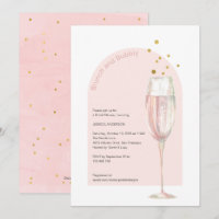 Chic Moderne brunch et bulle mimosa nuptiale douch