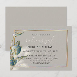 Invitation Chic Pampas Grass Turquoise Anthurium Répétition