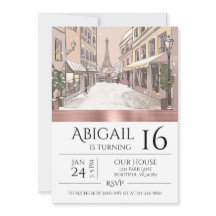 Chic Paris Tour Eiffel Rose Or tendance