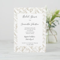 Chic Tressé corbeille blanc tissé douche nuptiale