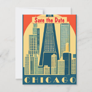 Invitation Chicago Ciel Doré