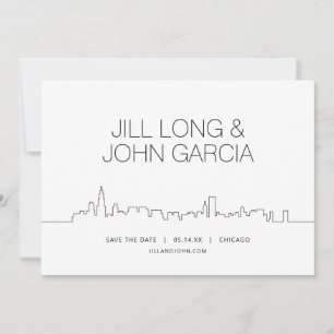 Invitation Chicago Enregistrer la date