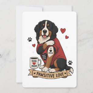 Invitation Chien Bernois avec Illustration de Tatouage I Hear