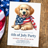 Chien Chien Chien Patriotique Golden Retriever 4 j