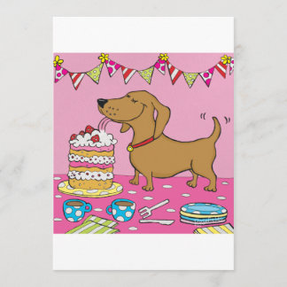 Invitation Chien de fête